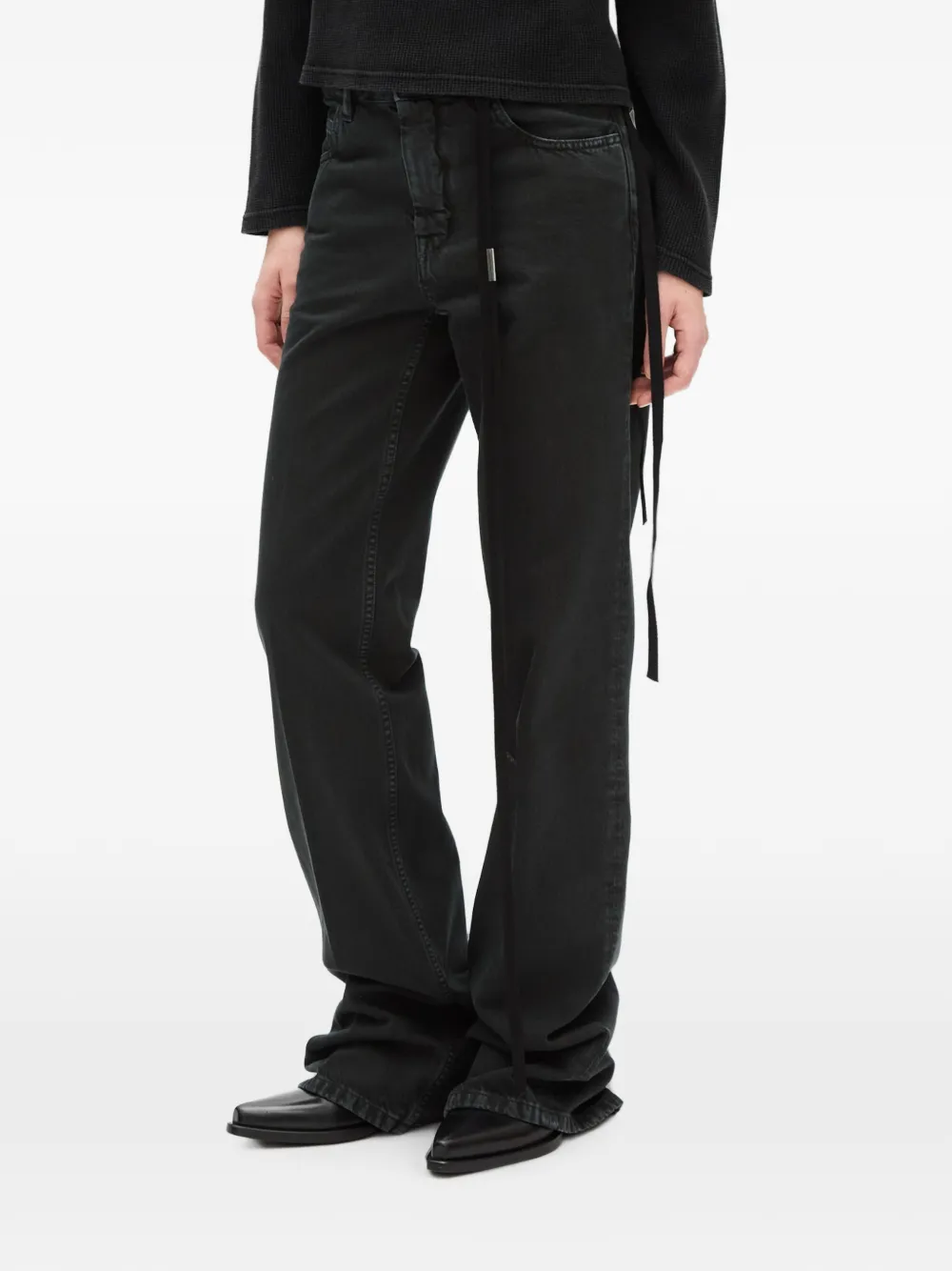 Ann Demeulemeester Vive jeans met stonewashed-effect Zwart
