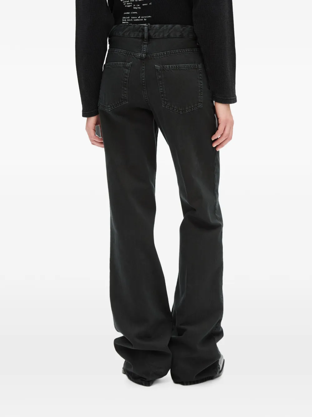 Ann Demeulemeester Vive jeans met stonewashed-effect Zwart