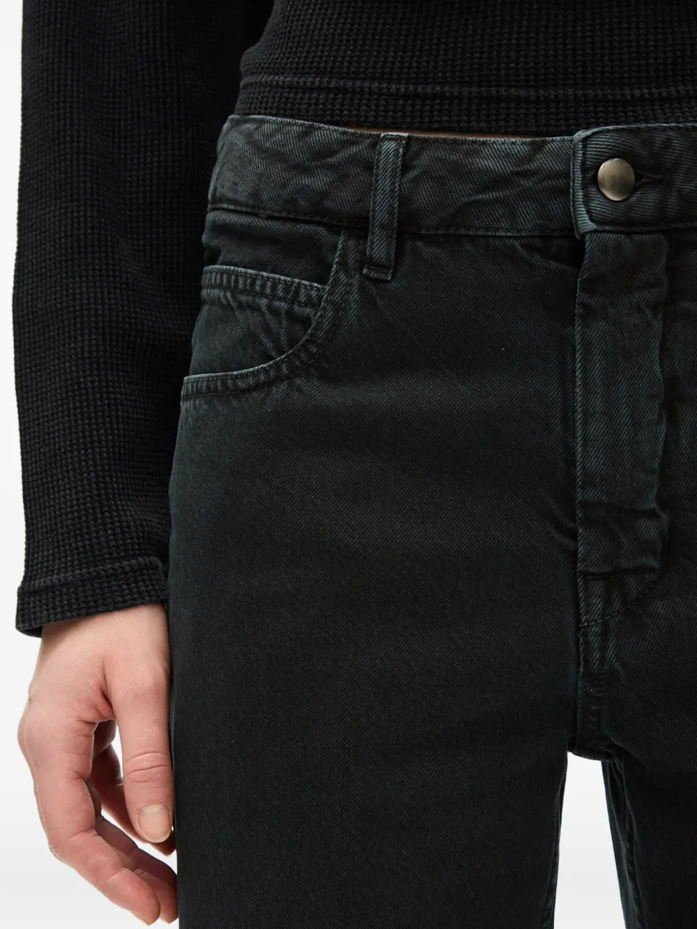 Ann Demeulemeester Vive jeans met stonewashed-effect Zwart