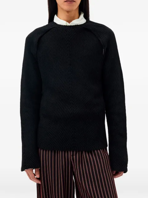 Ann Demeulemeester ribbed-knit sweater