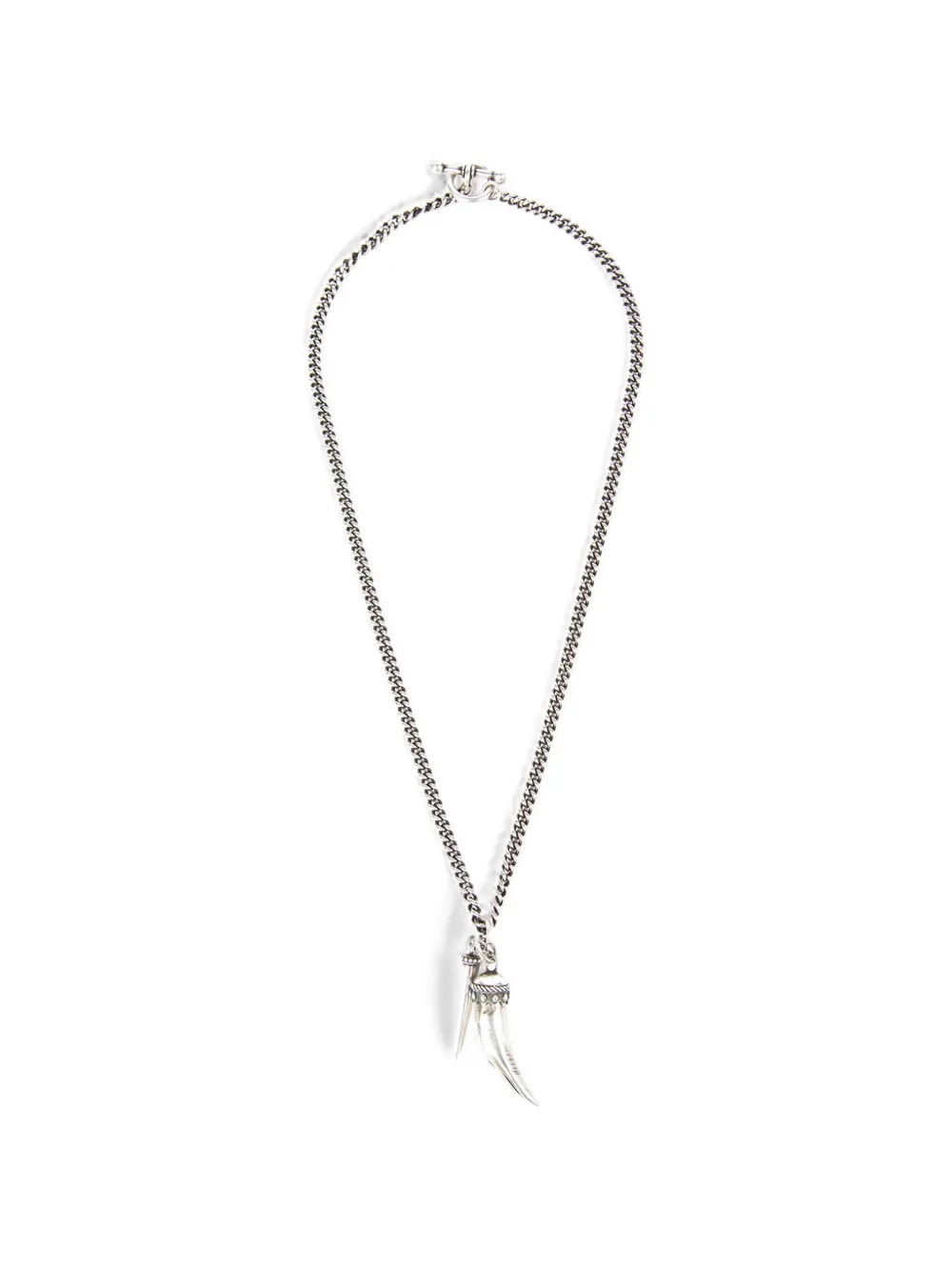 Ann Demeulemeester Mikke charm necklace - Argento