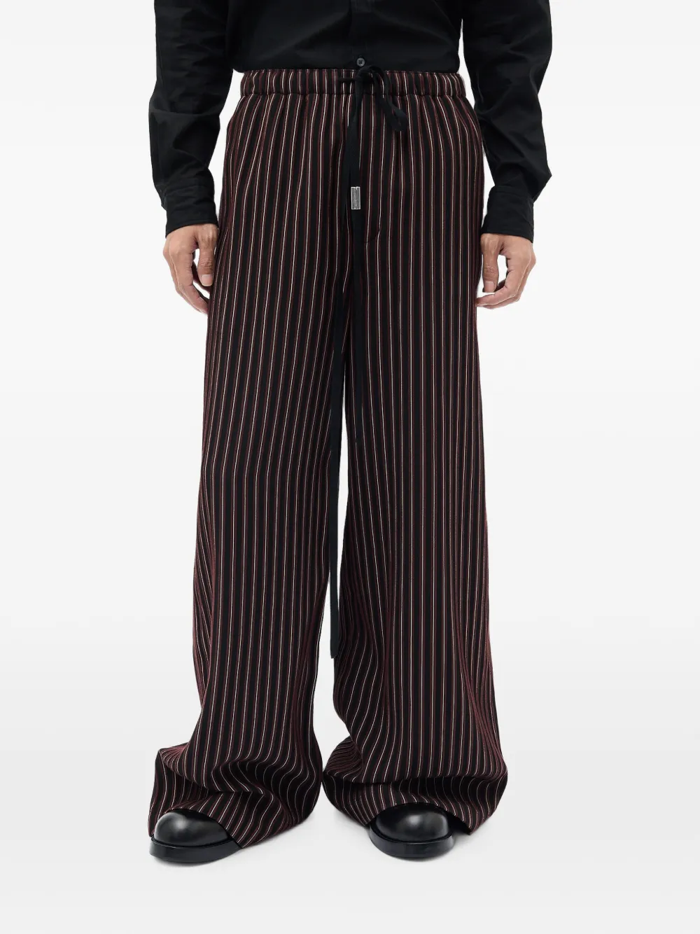 Ann Demeulemeester Gerry striped trousers - Nero