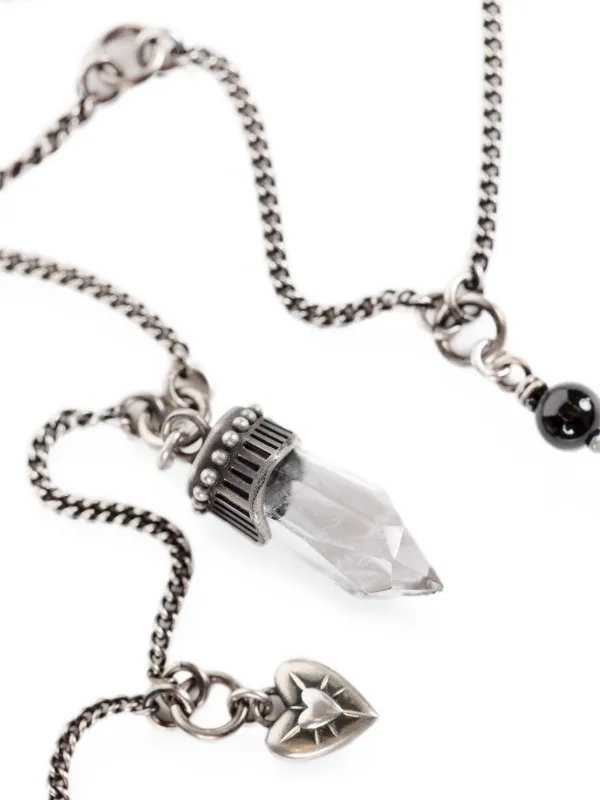 Ann Demeulemeester Impi Quartz Necklace | Silver | FARFETCH