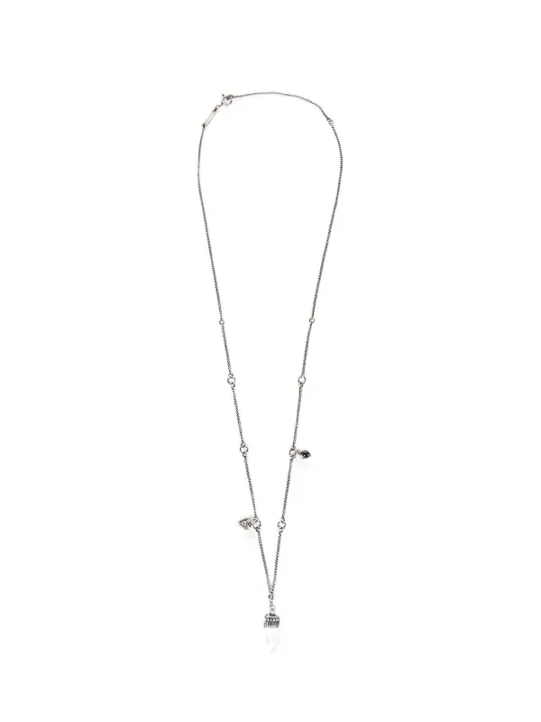 Ann Demeulemeester Impi Quartz Necklace in Silver