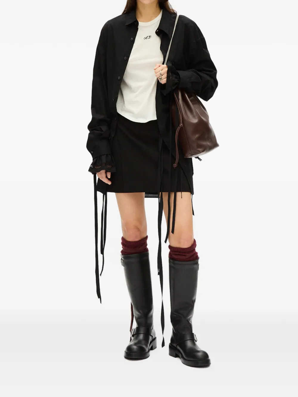 Ann Demeulemeester Floor T-shirt Wit