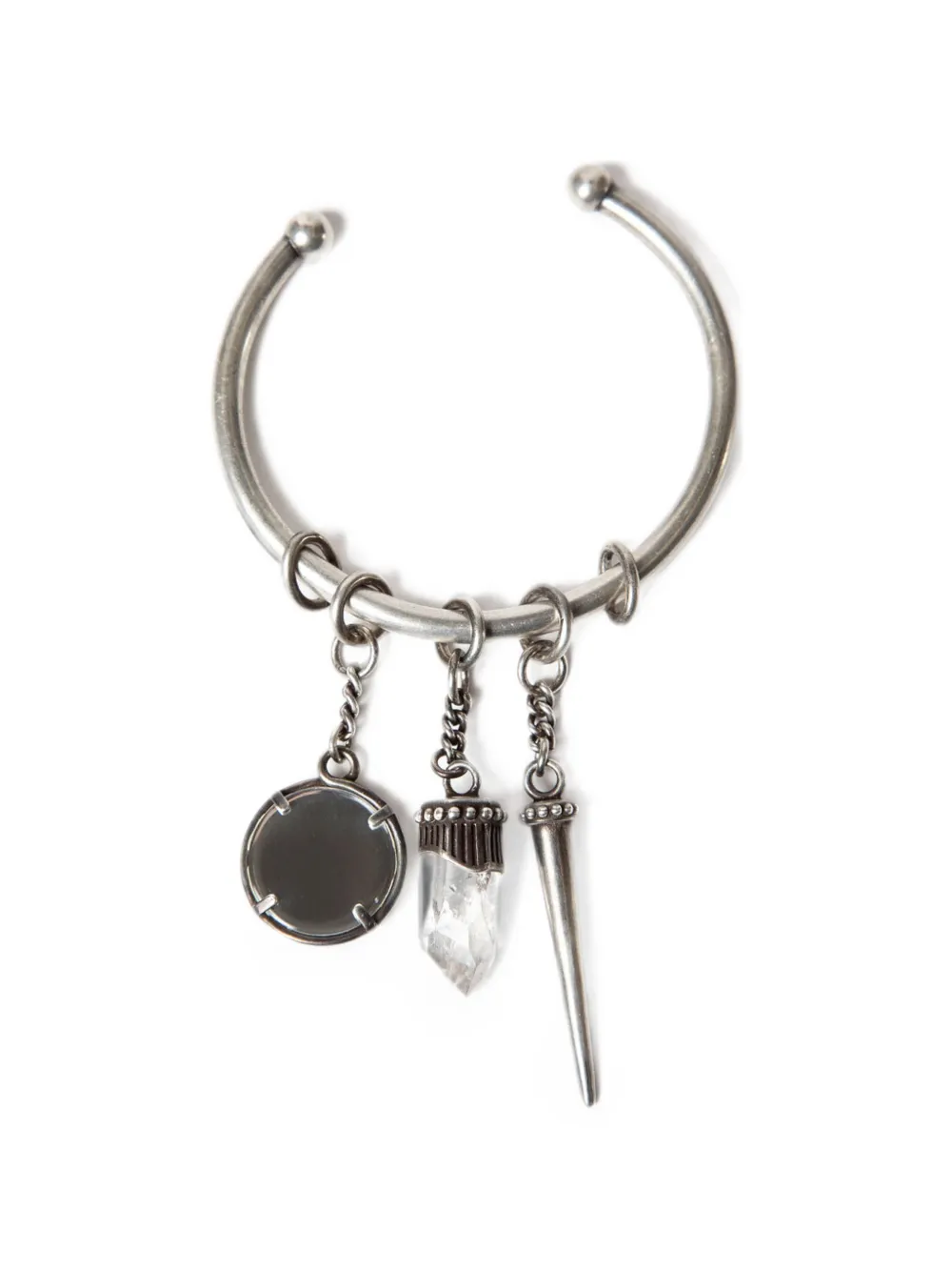 Ann Demeulemeester Bracciale con ciondolo Arto - Argento
