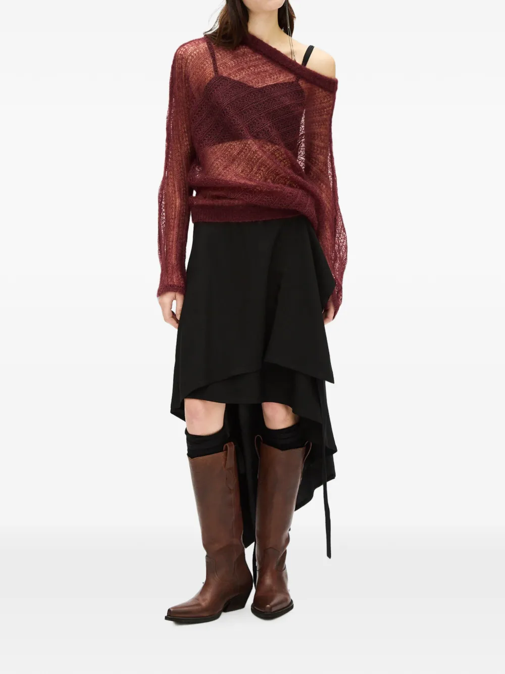 Ann Demeulemeester Christabel trui Rood