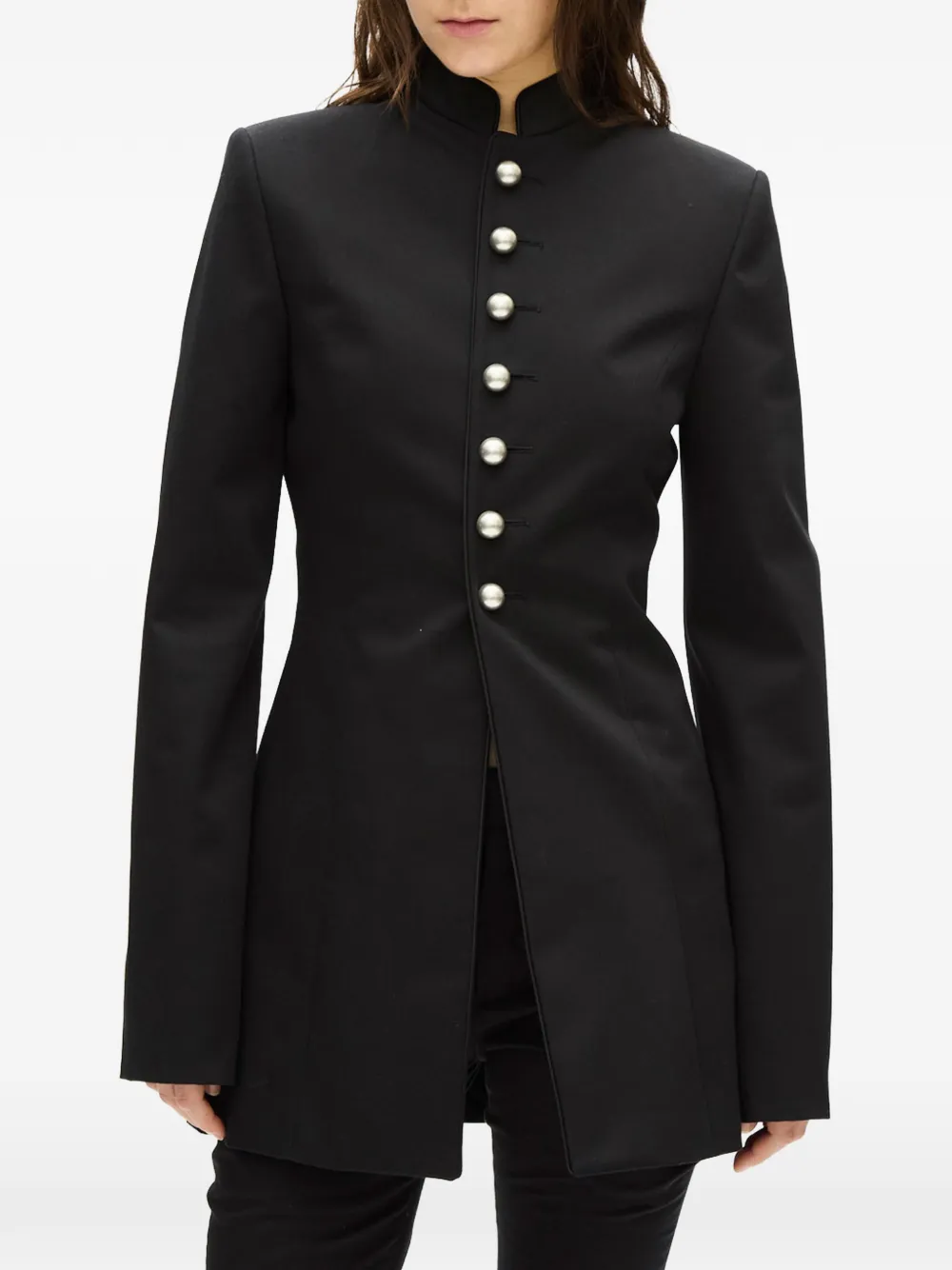 Ann Demeulemeester Yana jack met knopen Zwart