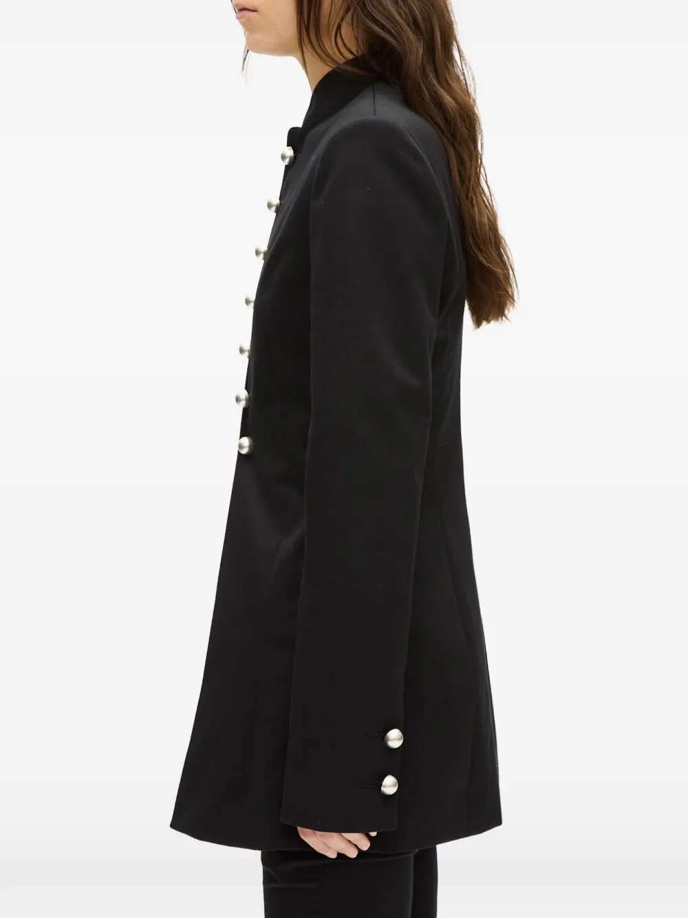Ann Demeulemeester Yana jack met knopen Zwart
