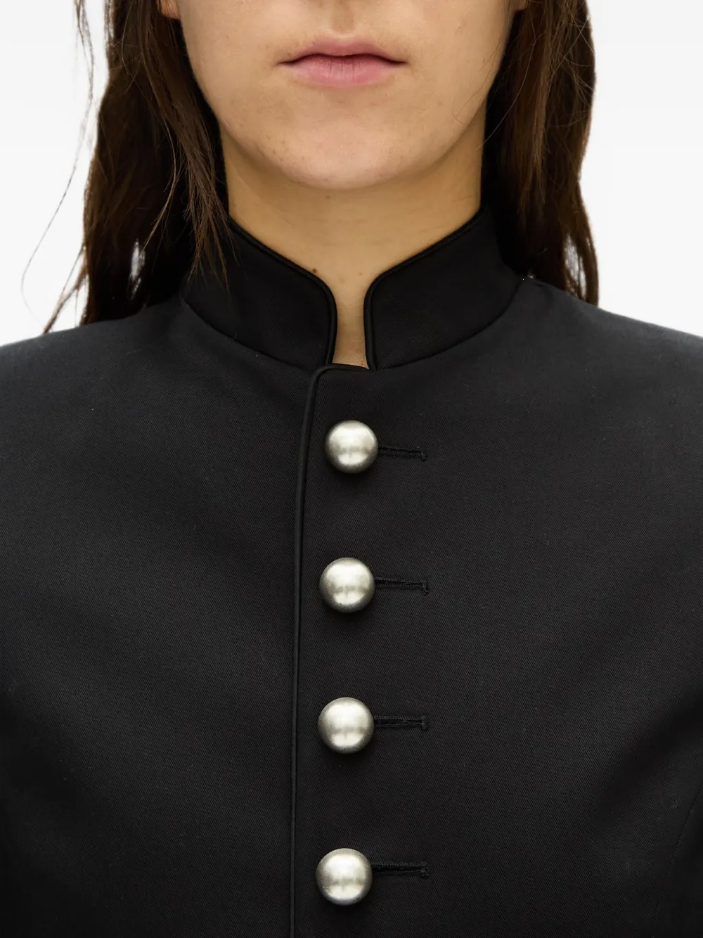 Ann Demeulemeester Yana jack met knopen Zwart
