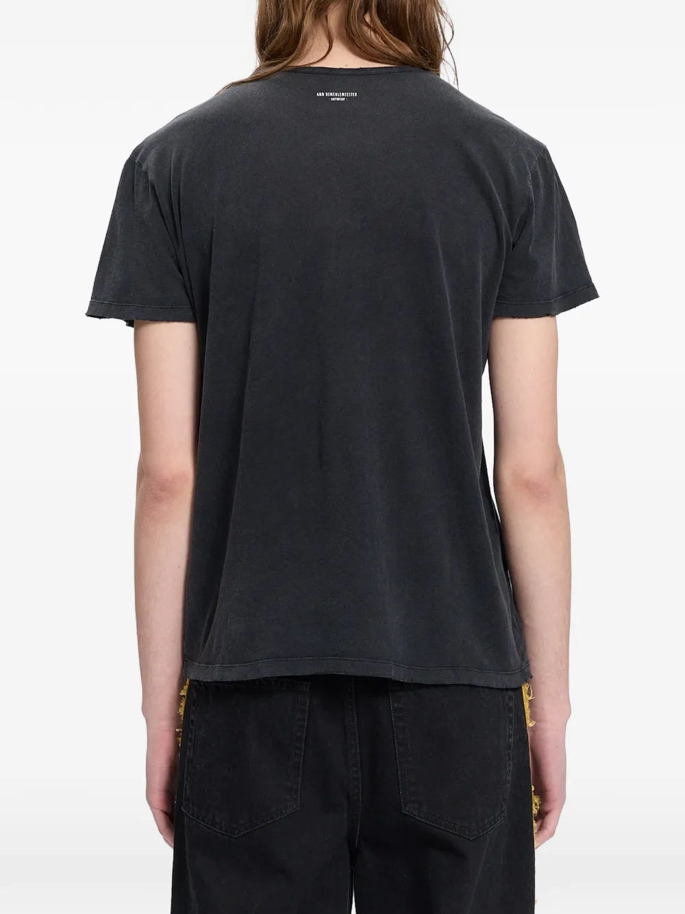 Ann Demeulemeester T-shirt met logoprint Zwart