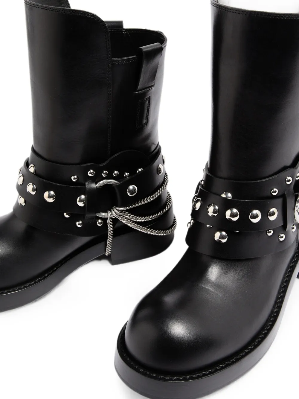 Ann Demeulemeester Boa enkellaarzen verfraaid met studs Zwart