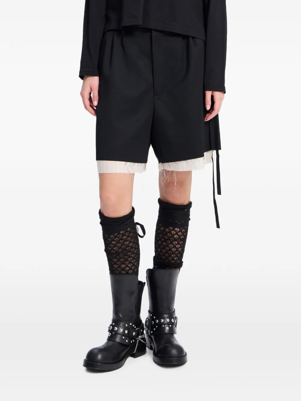 Ann Demeulemeester Boa enkellaarzen verfraaid met studs Zwart
