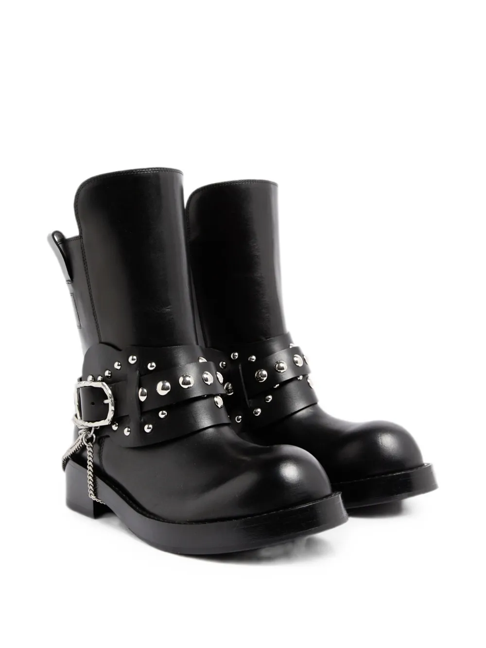 Ann Demeulemeester Boa enkellaarzen verfraaid met studs Zwart