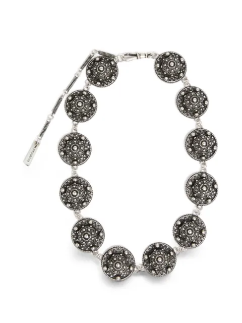Ann Demeulemeester beaded-detail filigree necklace