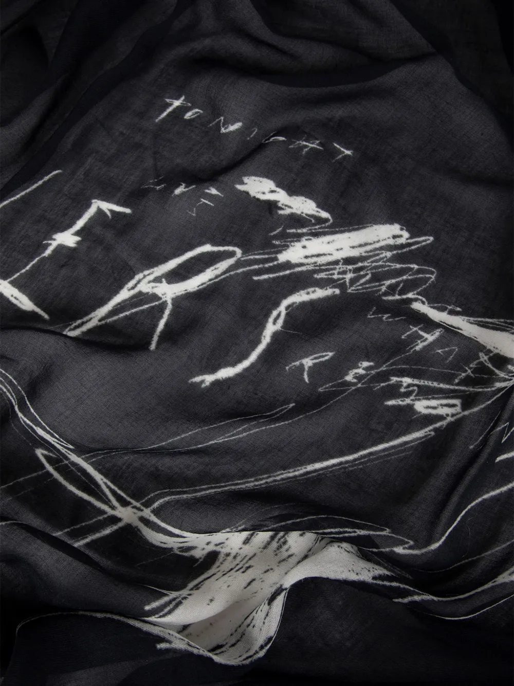 Ann Demeulemeester Vesta Scarf in Black, view 3