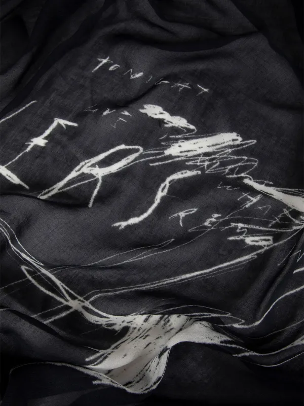 Ann Demeulemeester Vesta Scarf | Black | FARFETCH