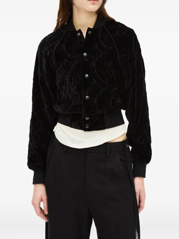 Ann Demeulemeester Arya Bomber Jacket in Black