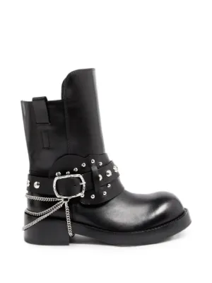 Ann Demeulemeester side-zip round-toe Boots | Black | FARFETCH