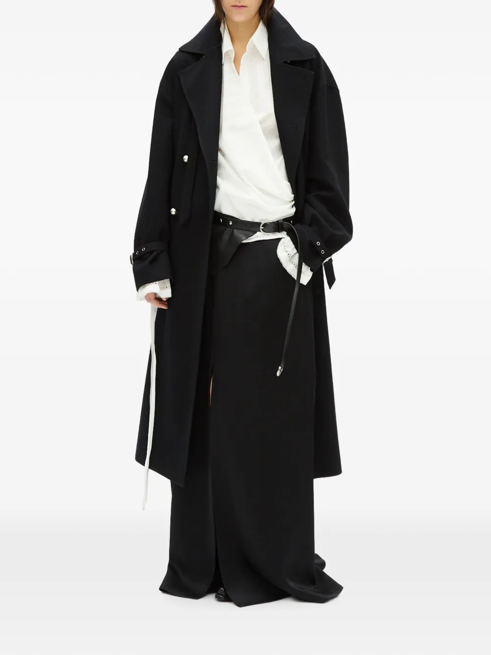 Ann Demeulemeester Alba blouse met wikkel-design Wit