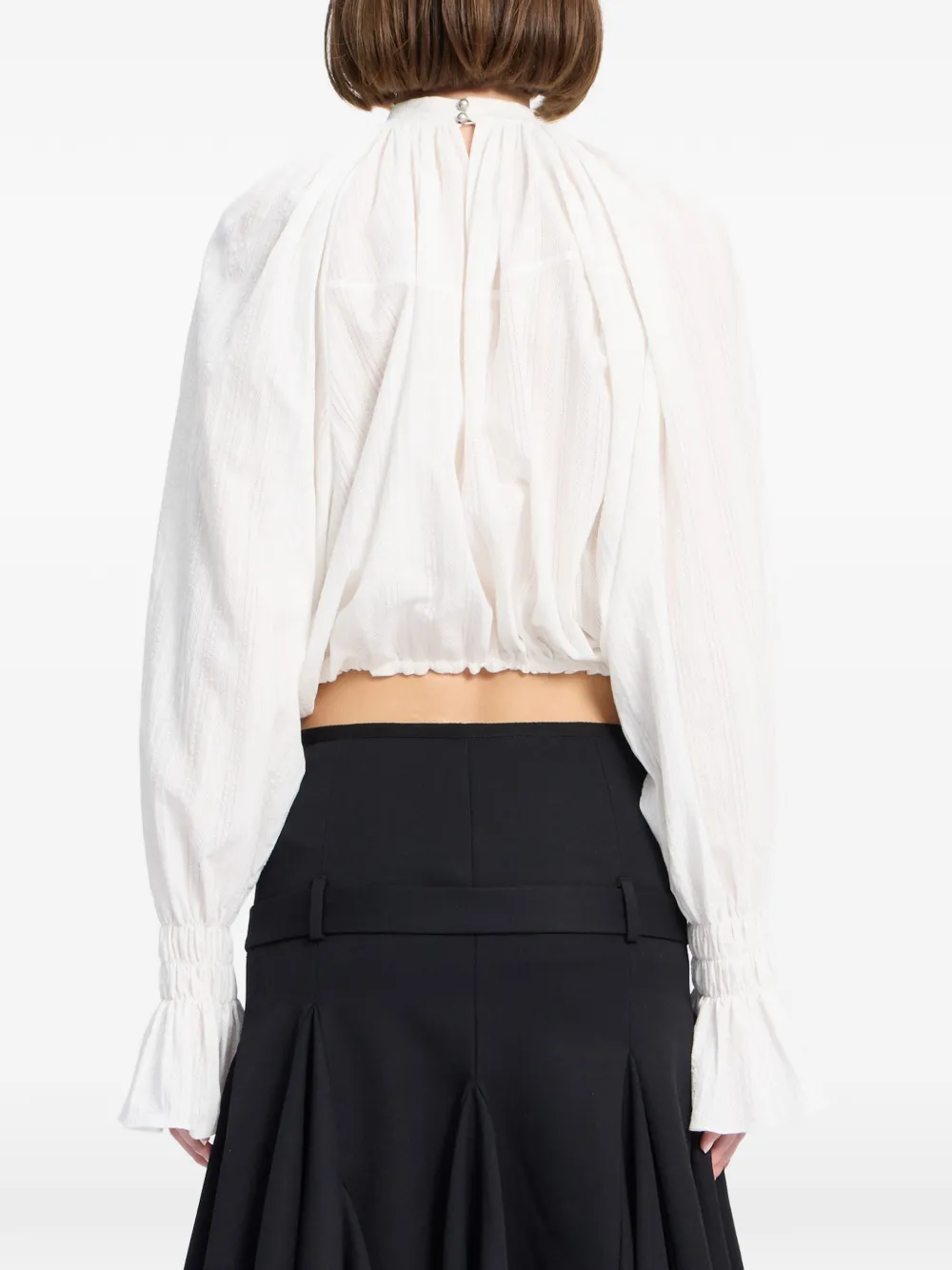 Ann Demeulemeester Blouse met flared cuffs Wit