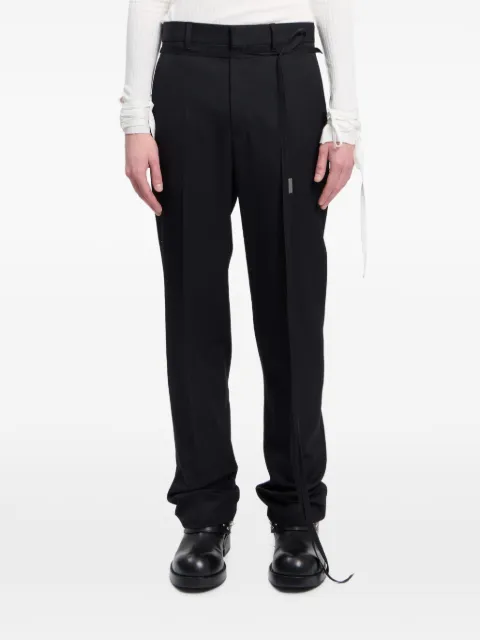 Ann Demeulemeester pantalones de gabardina