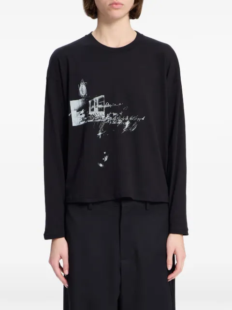 Ann Demeulemeester graphic-print long-sleeve T-shirt