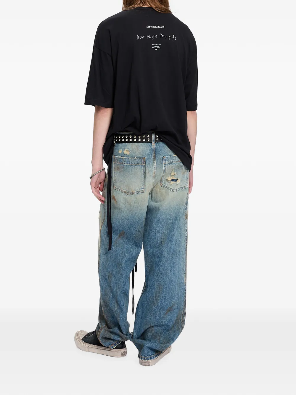 Ann Demeulemeester T-shirt met print Zwart