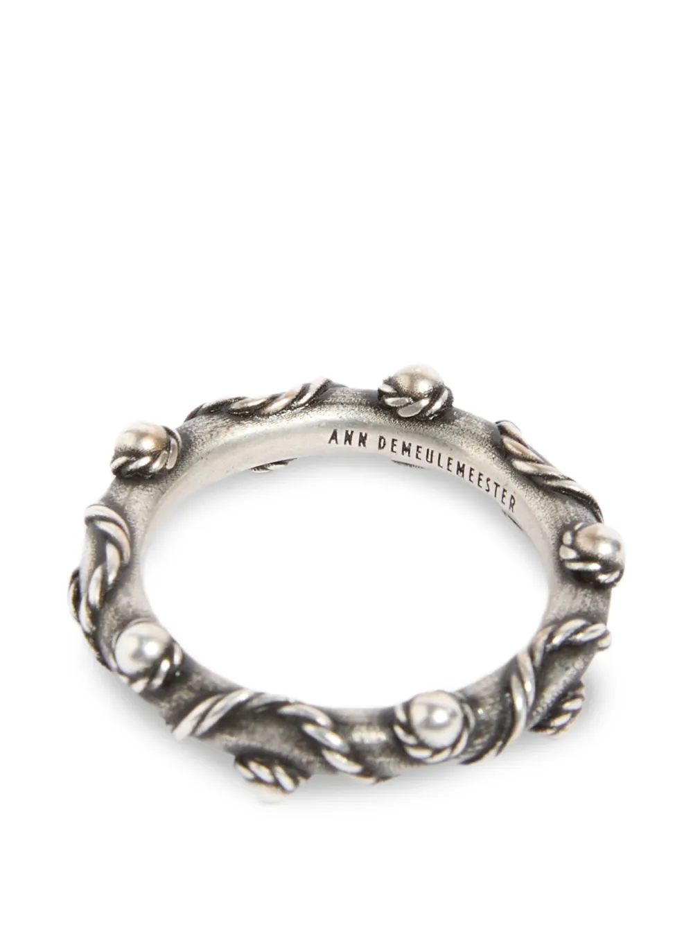 Ann Demeulemeester Anello con decorazione - Argento