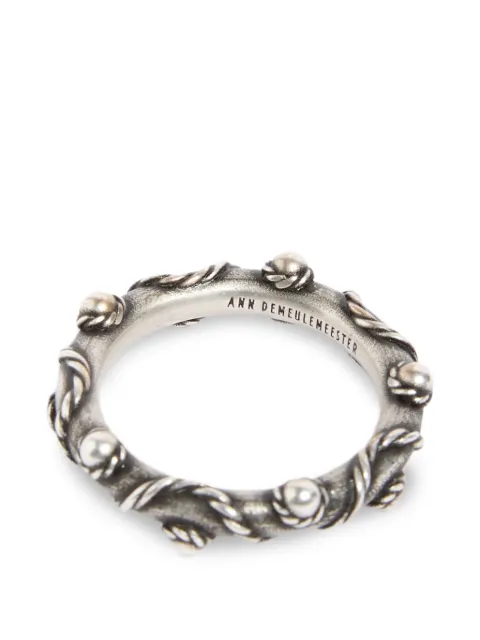 Ann Demeulemeester twisted-detail ball-embellished ring