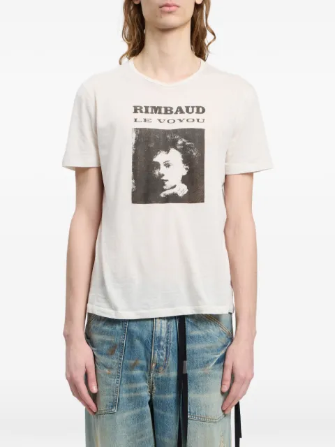 Ann Demeulemeester playera con estampado gráfico