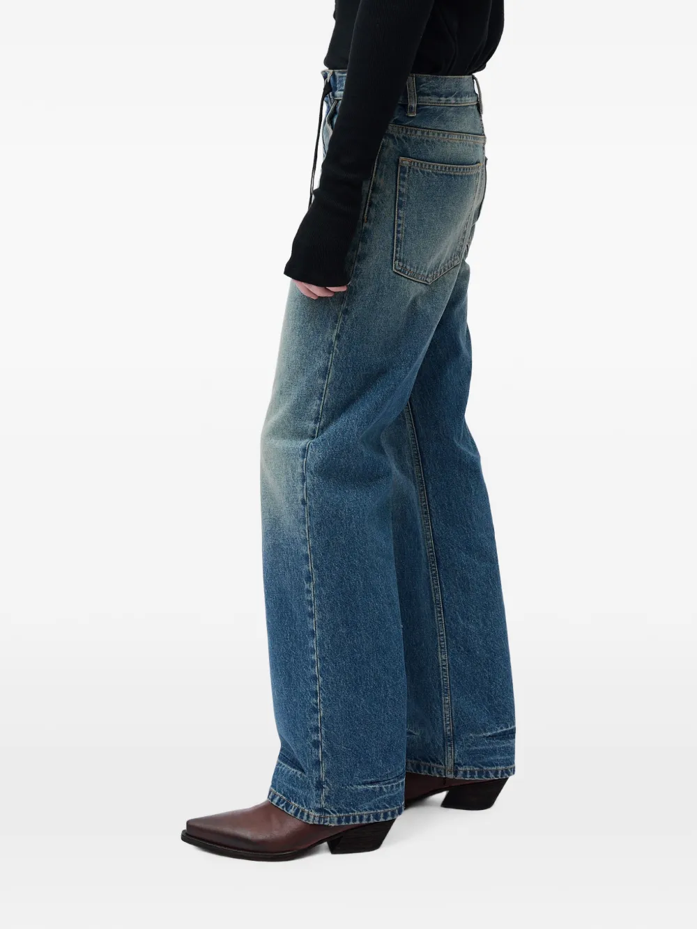 Ann Demeulemeester Alarik flared jeans Blauw
