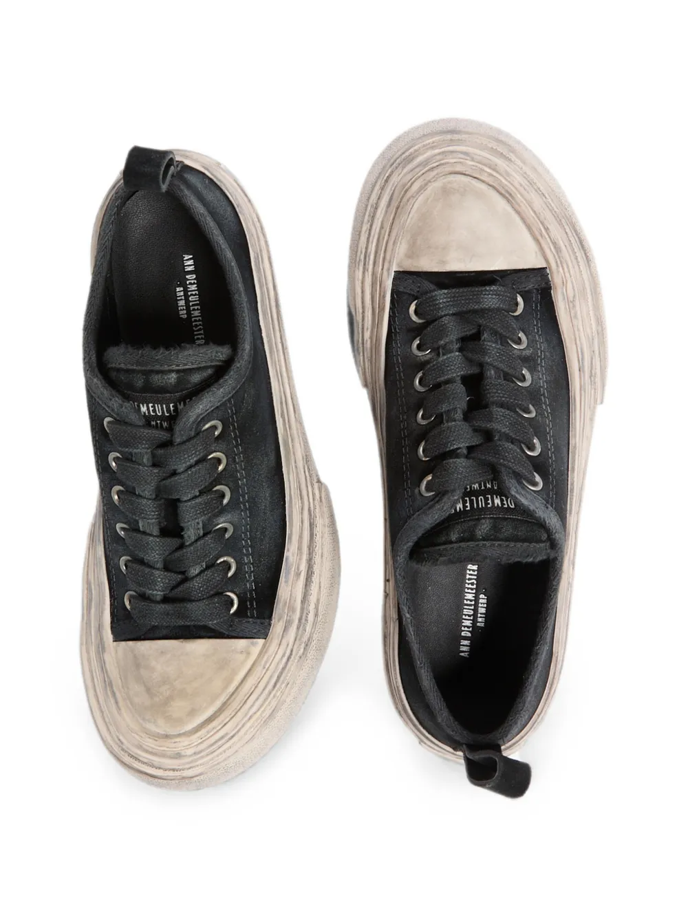 Ann Demeulemeester Halli leather sneakers Zwart