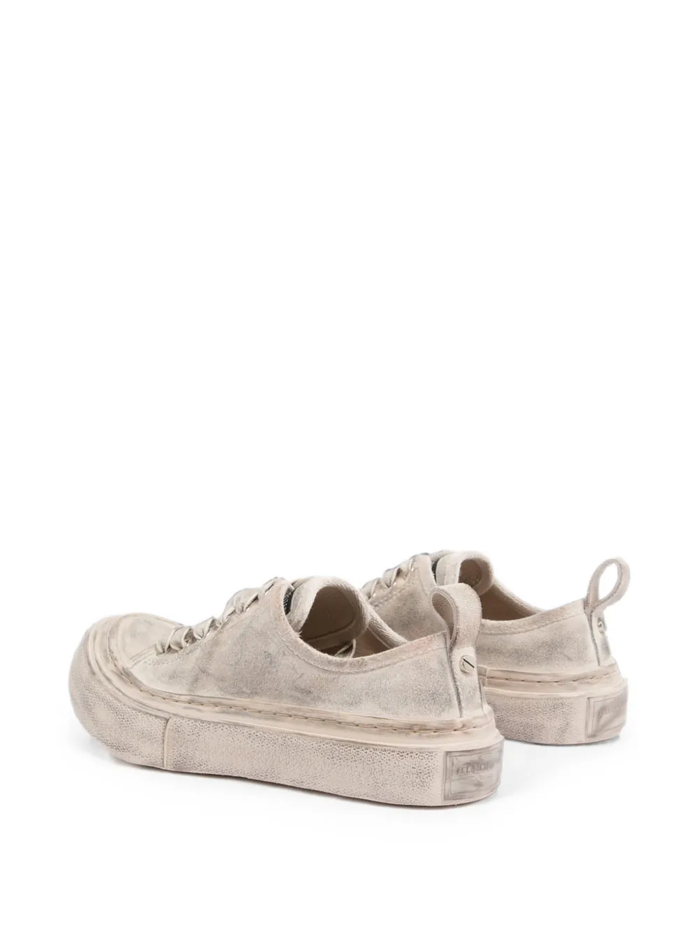 Ann Demeulemeester Sneakers met gerafeld effect Wit