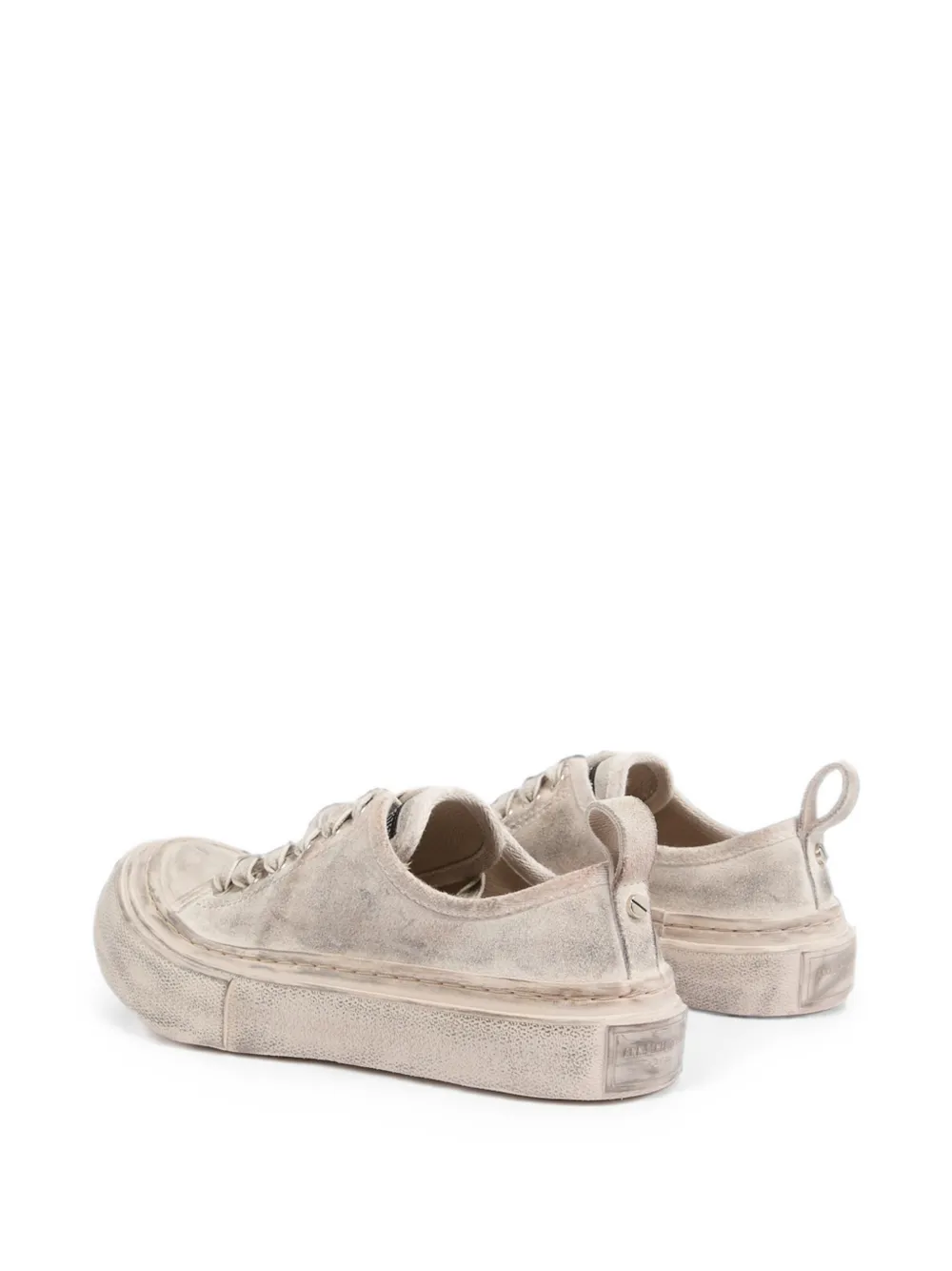 Ann Demeulemeester Sneakers met gerafelde afwerking Wit