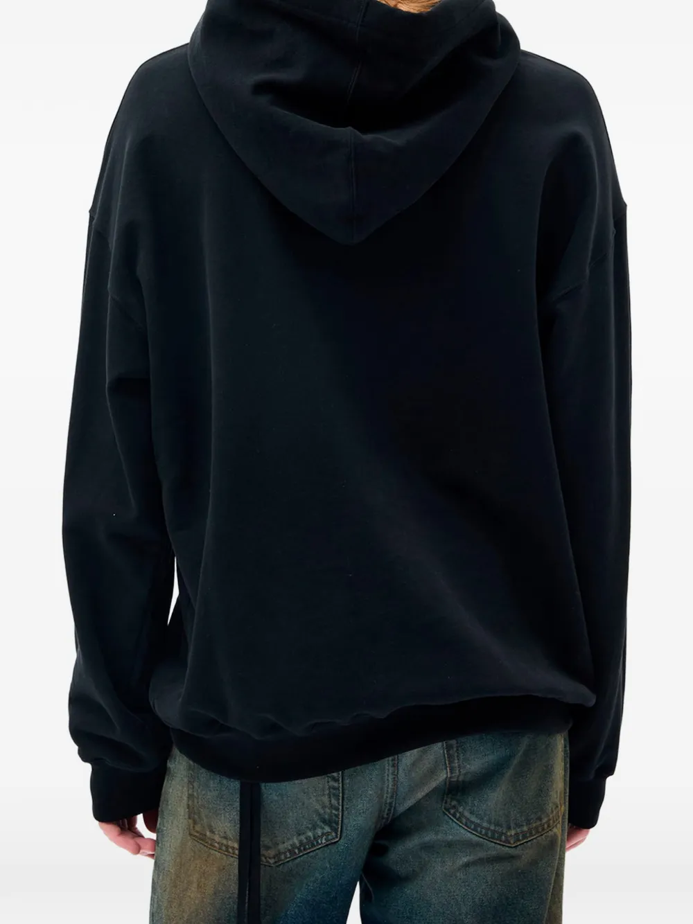 Ann Demeulemeester Hoodie met print Zwart