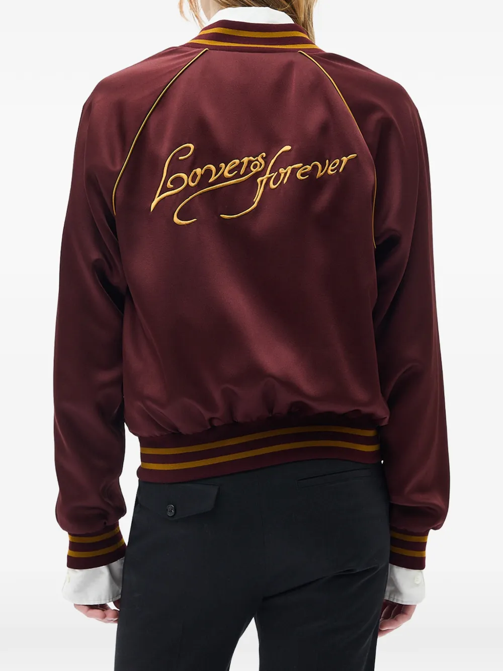 Ann Demeulemeester Embroidered Bomber Jacket, view 3