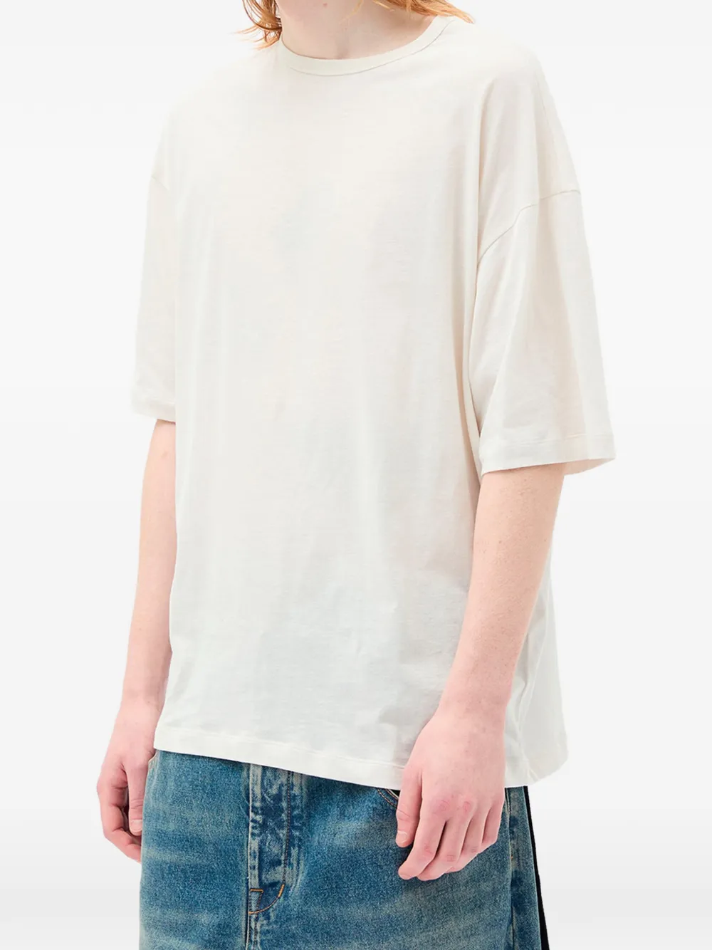 Ann Demeulemeester Dieter katoenen-T-shirt met tekst Wit
