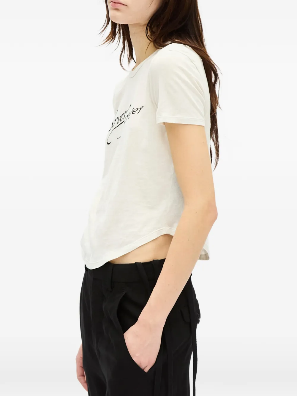 Ann Demeulemeester Floor T-shirt Wit