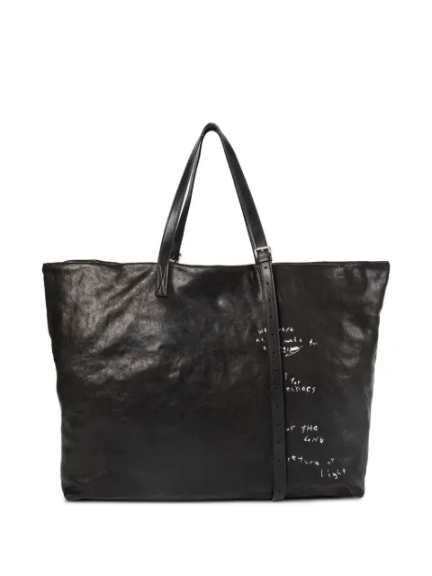 Ann Demeulemeester Bes leather tote bag