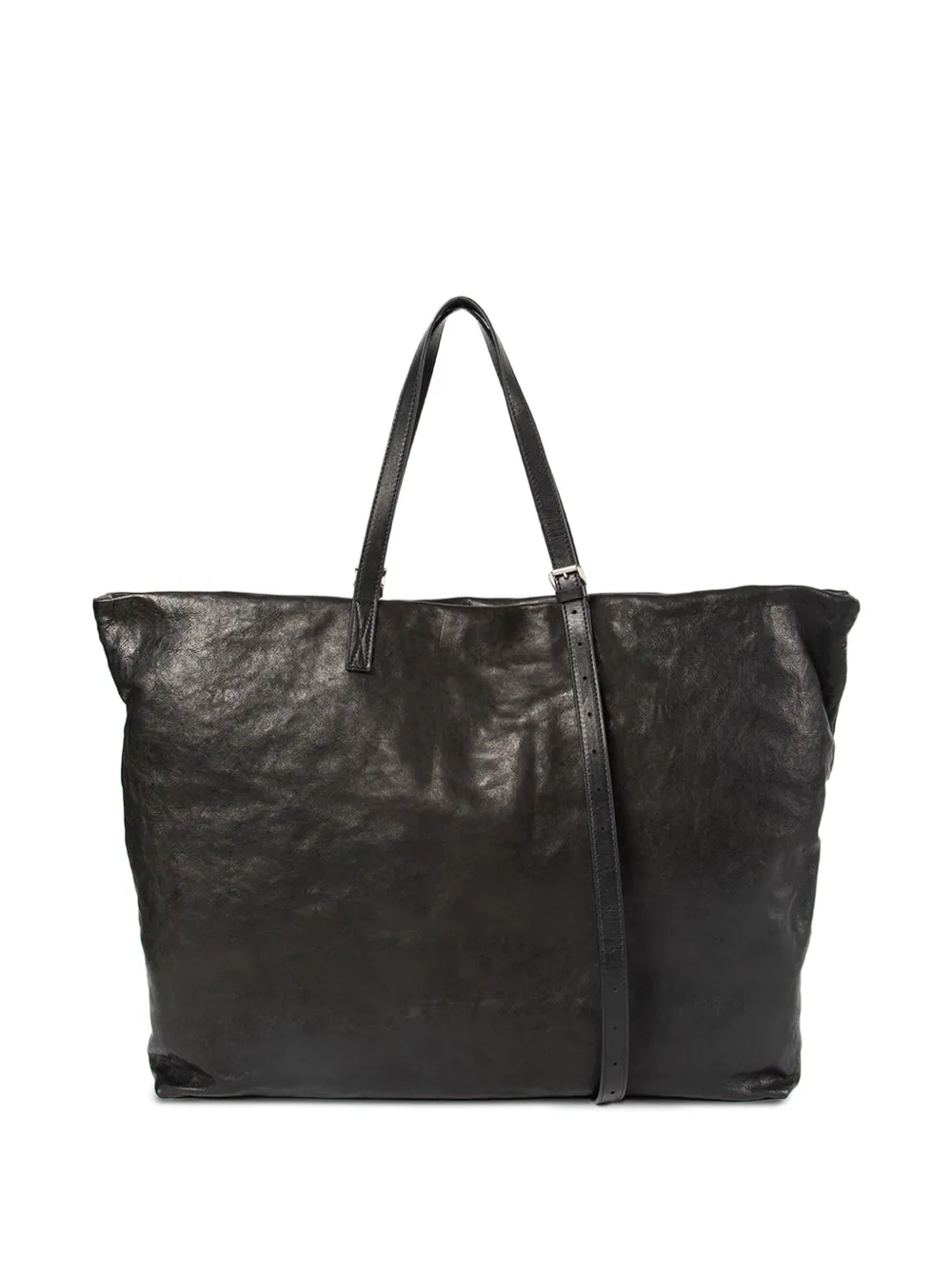 Ann Demeulemeester Bes leren shopper Zwart