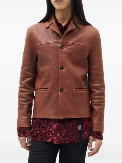 Ann Demeulemeester Pareli leather jacket