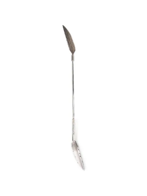 Ann Demeulemeester prendedor con detalle de plumas