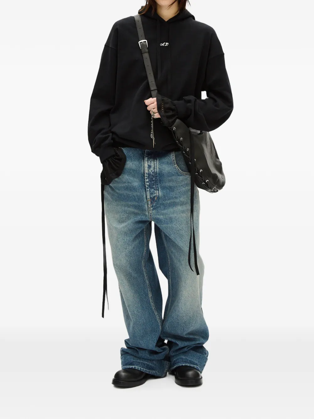 Ann Demeulemeester Cara hoodie Zwart