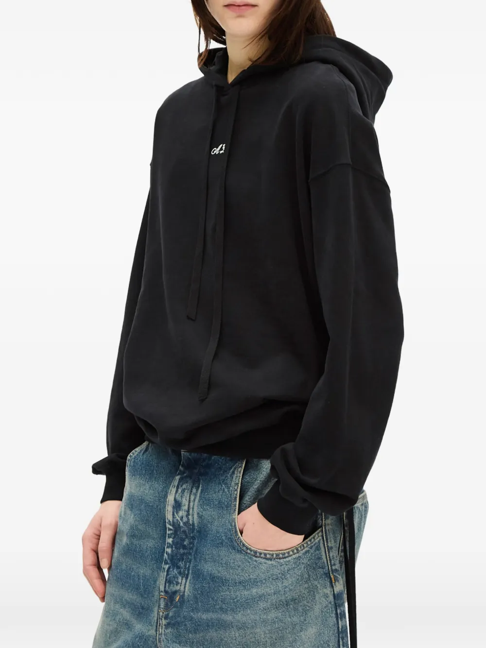 Ann Demeulemeester Cara hoodie Zwart