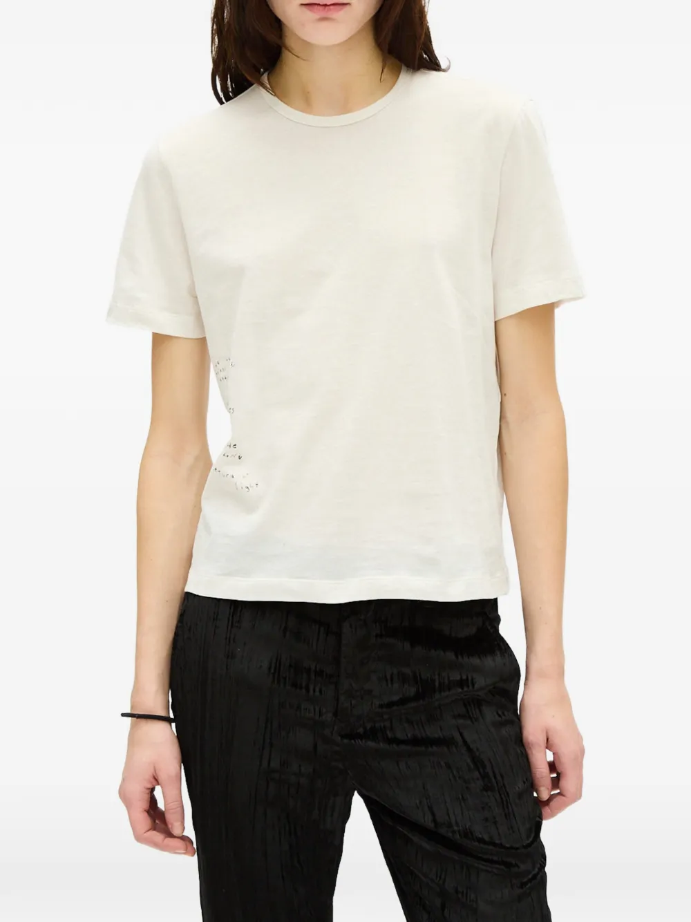Ann Demeulemeester graphic-print T-shirt | White | FARFETCH