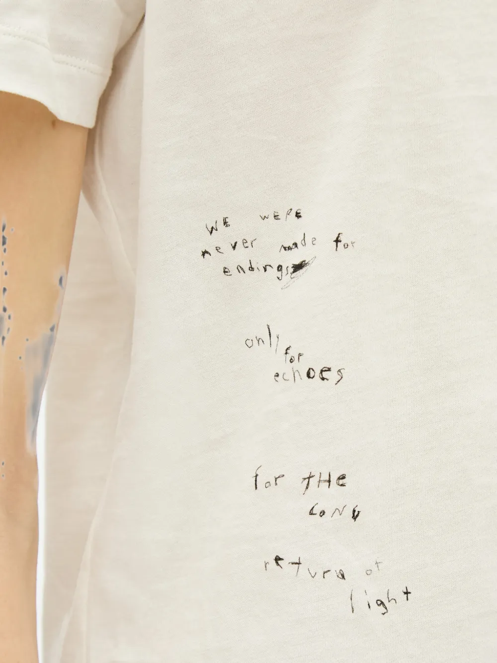 Ann Demeulemeester T-shirt met print Wit