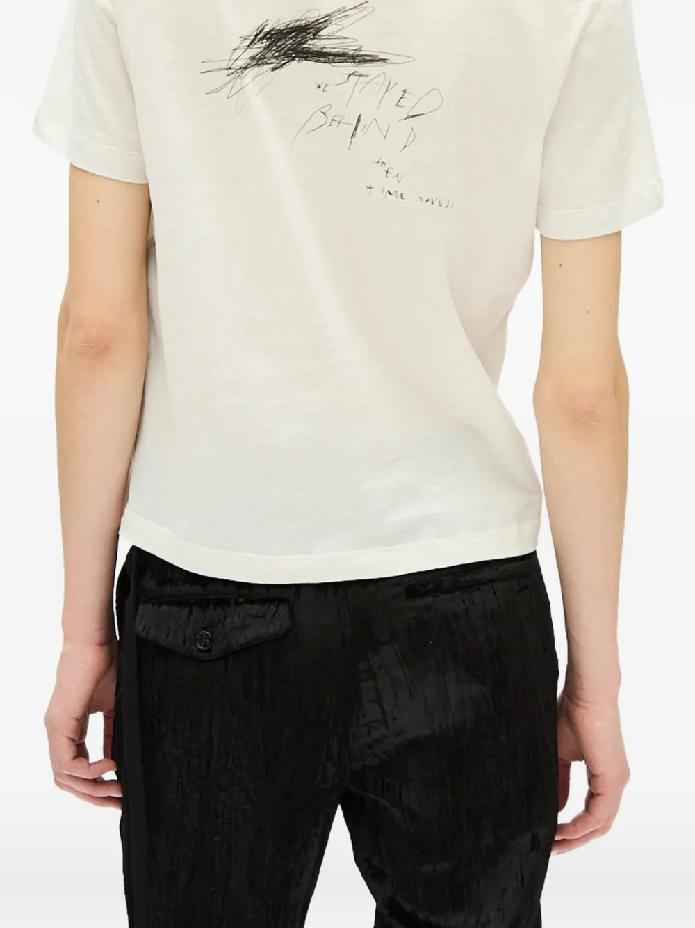 Ann Demeulemeester T-shirt met print Wit