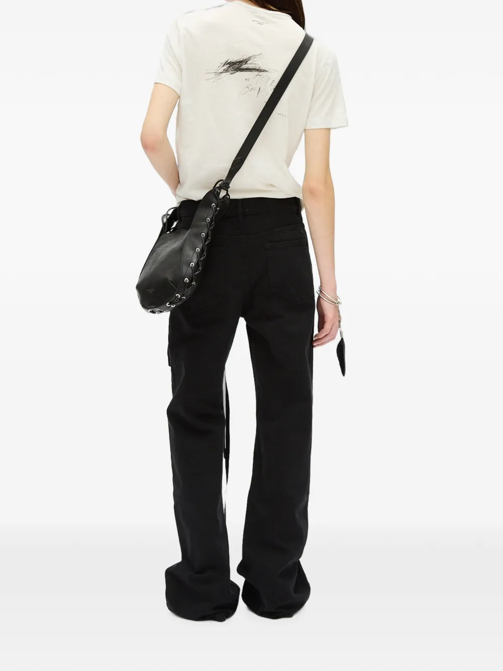 Ann Demeulemeester T-shirt met print Wit