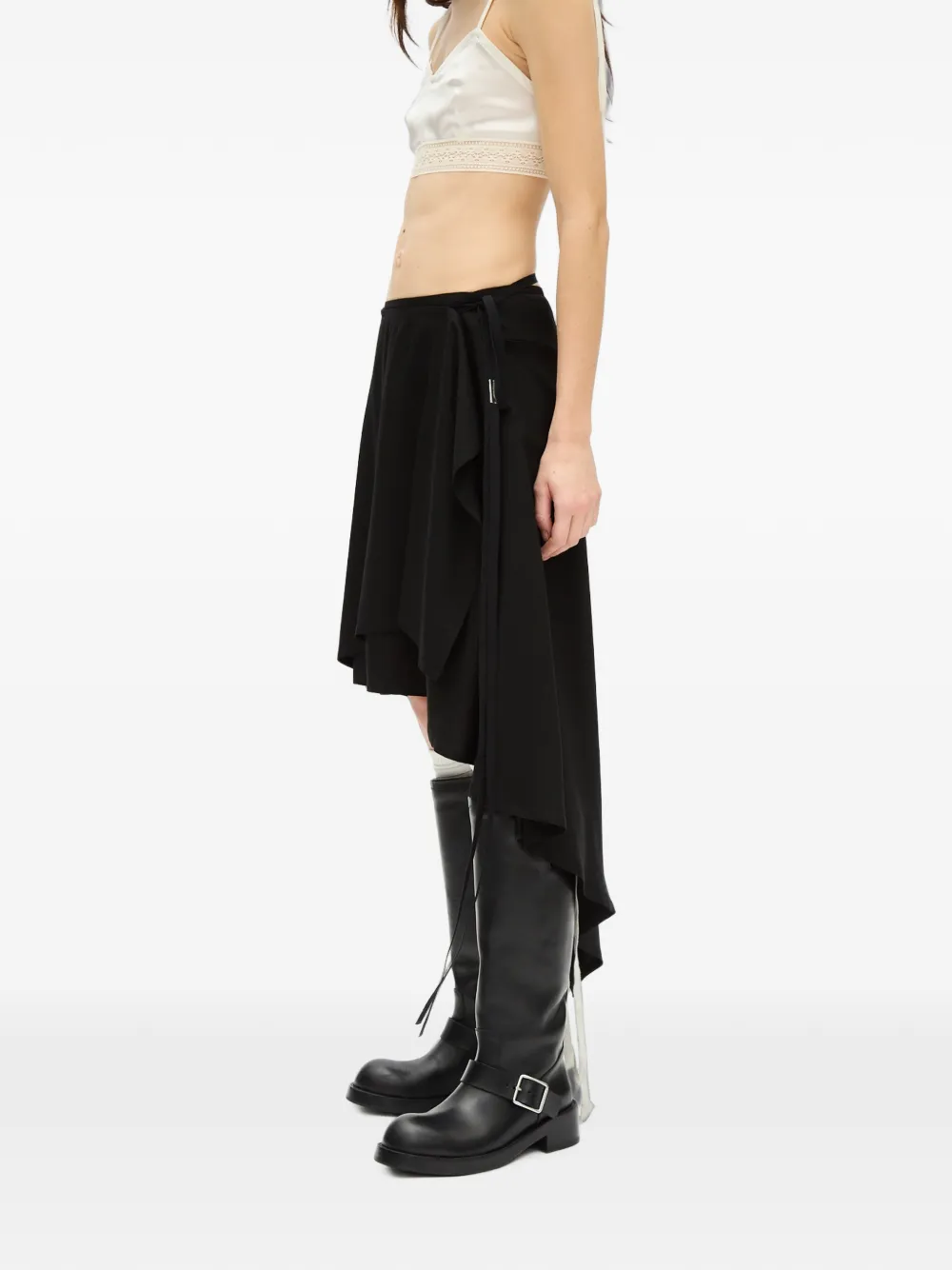 Ann Demeulemeester Asymmetrische rok Zwart